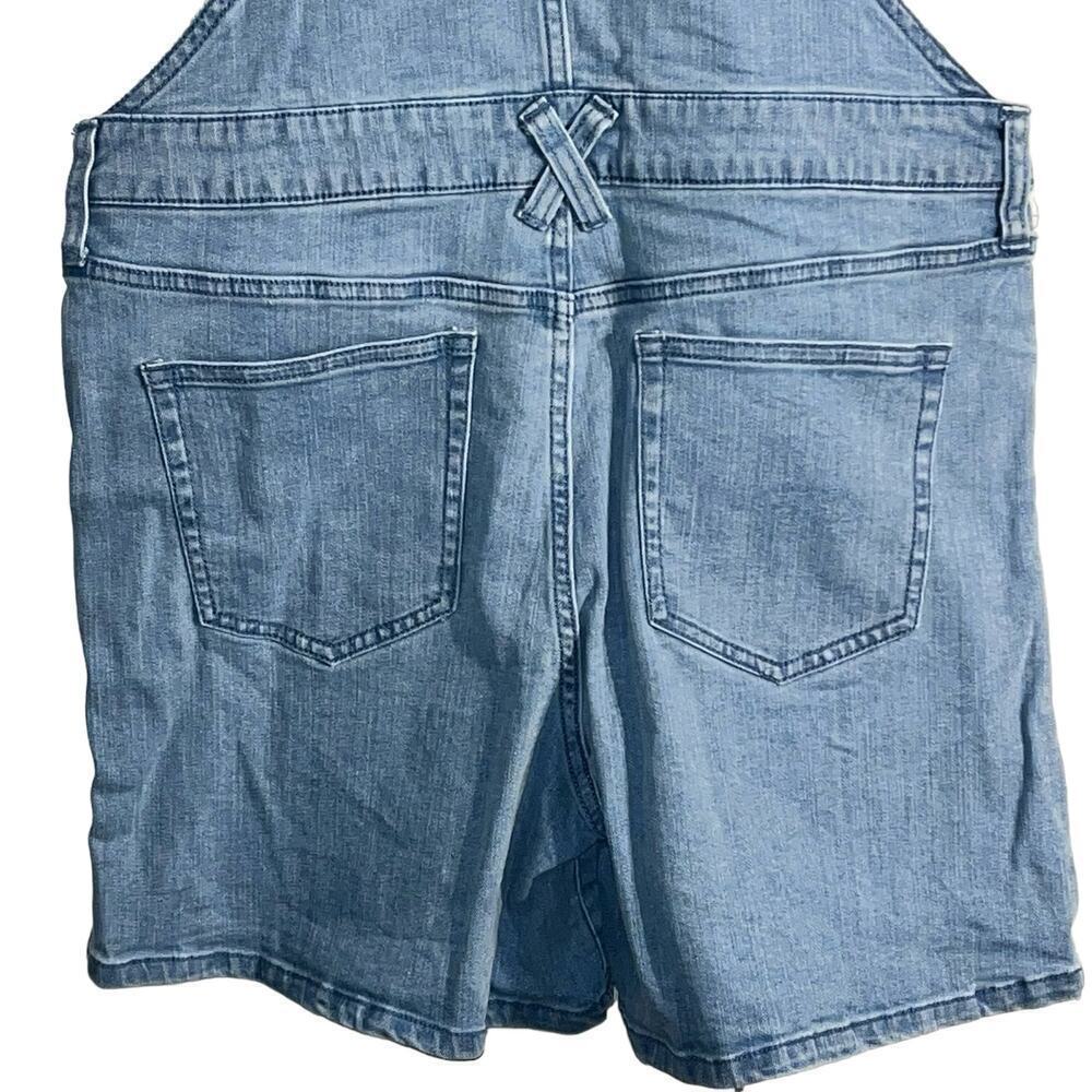 Star Wars Light Blue Denim Short Overalls with Grogu Patch - Picture 6 of 10